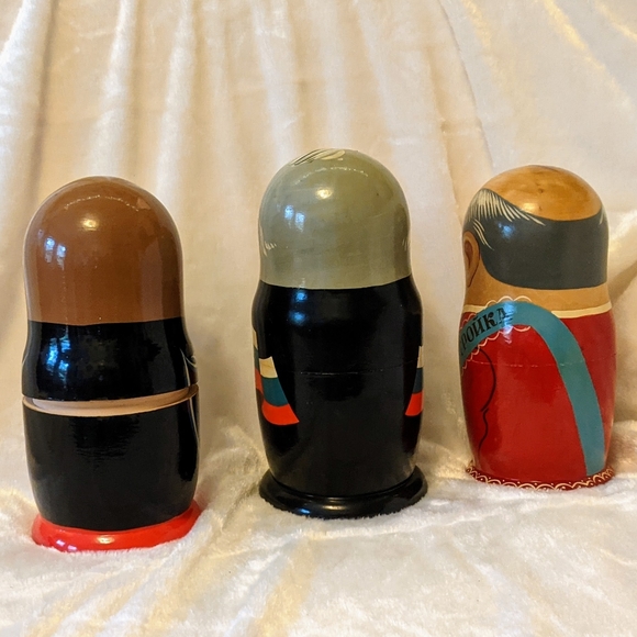 💥 SOLD 💥 Russian Political Leaders Nesting Dolls - Picture 13 of 15